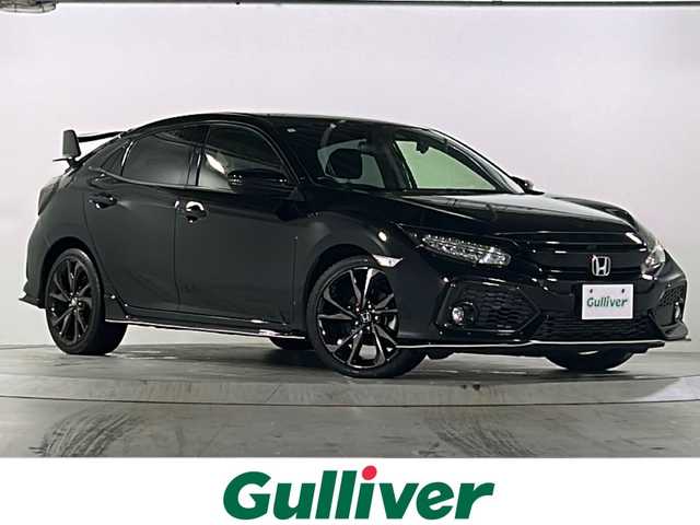 ホンダ シビック ハッチバック 広島県 2018(平30)年 5万km クリスタルブラックパール Honda SENSING/・衝突軽減ブレーキ〈CMBS〉/・渋滞追従機能付アダプティブ・クルーズ・コントロール/・LKAS〈車線維持支援システム〉/・路外逸脱抑制機能/・オートハイビーム/・標識認識機能/アジャイルハンドリングアシスト/純正ナビ（VXM-195VFi）/・フルセグ/CD/DVD/Bluetooth/SD/バックカメラ/革巻きステアリング/ステアリングスイッチ/パドルシフト/オートライト/シートヒーター/電動パーキングブレーキ/ブレーキホールド/スマートキー/プッシュスタート/ユピテルドライブレコーダー/ETC/ピアノブラック・フロントグリル/フロントスポイラー/純正１８インチアルミホイール/W+サイド+カーテンエアバック