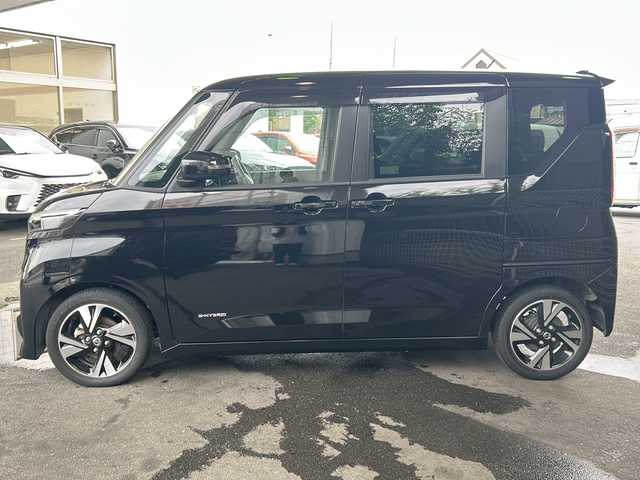 日産 ルークス HWS Gターボ プロパイロットED 京都府 2023(令5)年 4.6万km ブラック ワンオーナー /純正ディーラーOPSDナビ /（MM222D-LE、9インチ）/フルセグTV/プロパイロット　/全方位カメラ　/禁煙車　/両側パワースライドドア　/前後コーナーセンサー　/ターボ/LED　/クルーズコントロール/スマートキー　/前方純正ドラレコ　/純正AW15インチ/ウインカーミラー　/アイドリングストップ/純正ビルトインETC/サンシェード/オットマン