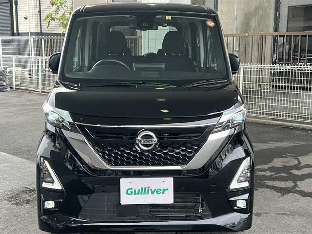 日産 ルークス HWS Gターボ プロパイロットED 京都府 2023(令5)年 4.6万km ブラック ワンオーナー /純正ディーラーOPSDナビ /（MM222D-LE、9インチ）/フルセグTV/プロパイロット　/全方位カメラ　/禁煙車　/両側パワースライドドア　/前後コーナーセンサー　/ターボ/LED　/クルーズコントロール/スマートキー　/前方純正ドラレコ　/純正AW15インチ/ウインカーミラー　/アイドリングストップ/純正ビルトインETC/サンシェード/オットマン