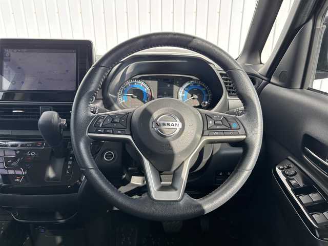 日産 ルークス HWS Gターボ プロパイロットED 滋賀県 2023(令5)年 4.6万km ブラック ワンオーナー /純正ディーラーOPSDナビ /（MM222D-LE、9インチ）/フルセグTV/プロパイロット　/全方位カメラ　/禁煙車　/両側パワースライドドア　/前後コーナーセンサー　/ターボ/LED　/クルーズコントロール/スマートキー　/前方純正ドラレコ　/純正AW15インチ/ウインカーミラー　/アイドリングストップ/純正ビルトインETC/サンシェード/オットマン