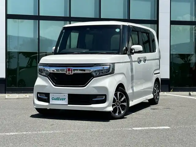 ホンダ Ｎ ＢＯＸ カスタム G EX ホンダセンシング 和歌山県 2017(平29)年 4.4万km プレミアムホワイトパールⅡ 純正ナビ/バックカメラ/デジタルインナーミラー/両側パワースライドドア/衝突軽減ブレーキ/レーンキープ/クルーズコントロール/アイドリングストップ/ETC/前後ドライブレコーダー/純正フロアマット/純正アルミホイール/LEDヘッドライト/フォグランプ/オートライト/オートマチックハイビーム