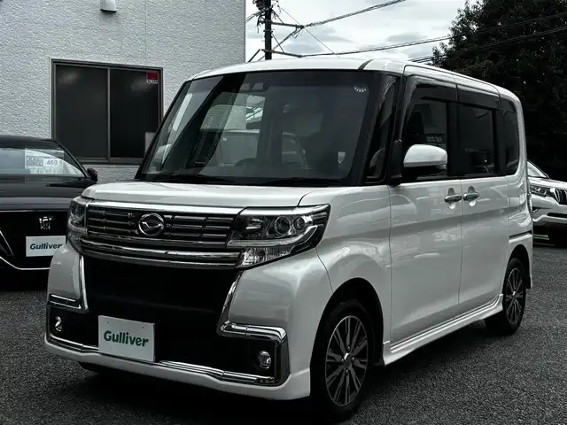 ダイハツ タント カスタムX トップED LTD SAⅢ 熊本県 2018(平30)年 10.9万km パールホワイトⅢ 純正メモリナビ（NMZK-W68d）/【フルセグTV/Bluetooth/CD/DVD】/全方位カメラ/バックカメラ/衝突軽被害減ブレーキ/コーナーセンサー/ハーフレザーシート/運転席シートヒーター/オートLEDヘッドライト/オートハイビーム/アイドリングストップ/横滑り防止/ETC/革巻きステアリング/ステアリングスイッチ/オートエアコン/ターボ/プッシュスタート/スマートキー