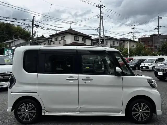 ダイハツ タント カスタムX トップED LTD SAⅢ 熊本県 2018(平30)年 10.9万km パールホワイトⅢ 純正メモリナビ（NMZK-W68d）/【フルセグTV/Bluetooth/CD/DVD】/全方位カメラ/バックカメラ/衝突軽被害減ブレーキ/コーナーセンサー/ハーフレザーシート/運転席シートヒーター/オートLEDヘッドライト/オートハイビーム/アイドリングストップ/横滑り防止/ETC/革巻きステアリング/ステアリングスイッチ/オートエアコン/ターボ/プッシュスタート/スマートキー