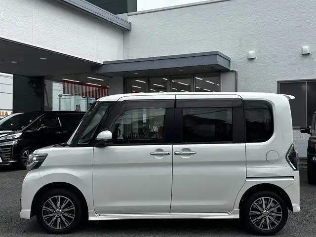 ダイハツ タント カスタムX トップED LTD SAⅢ 熊本県 2018(平30)年 10.9万km パールホワイトⅢ 純正メモリナビ（NMZK-W68d）/【フルセグTV/Bluetooth/CD/DVD】/全方位カメラ/バックカメラ/衝突軽被害減ブレーキ/コーナーセンサー/ハーフレザーシート/運転席シートヒーター/オートLEDヘッドライト/オートハイビーム/アイドリングストップ/横滑り防止/ETC/革巻きステアリング/ステアリングスイッチ/オートエアコン/ターボ/プッシュスタート/スマートキー