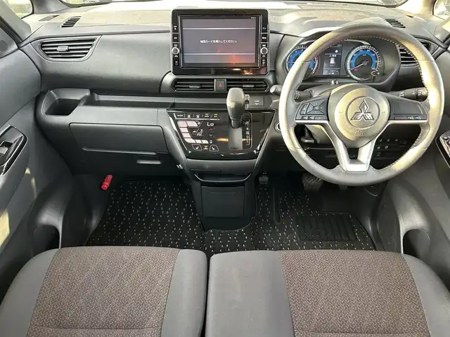 三菱 ｅＫクロススペース G プラスエディション 奈良県 2021(令3)年 2.6万km アメジストブラック 純正９インチナビ（MM320D-LM）/（フルセグ／ＢＴ／ＣＤ／ＤＶＤ）/全方位モニター/前後コーナーセンサー/衝突軽減システム/レーンキープアシスト/両側パワースライドドア/前席シートヒーター/後席サンシェード/前方ドライブレコーダー/ＥＴＣ/純正15インチAW/保証書/スペアキーX1