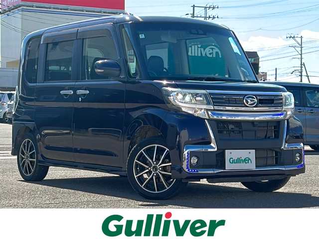 ダイハツ タント カスタム RS トップED SA Ⅲ 秋田県 2018(平30)年 4.7万km ナイトシャドーパープルクリスタルM 純正メモリナビ/純正CD、DVD、BT、フルセグ/バックカメラ/社外15インチ/ドライブレコーダー/４WD/ETC/後方コーナーセンサー