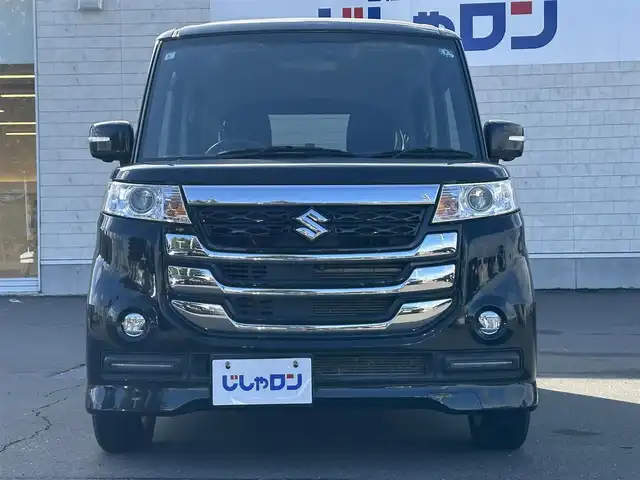 スズキ スペーシア カスタム Z ターボ 道北・旭川 2017(平29)年 3.9万km ブルーイッシュブラックパール3 (株)IDOMが運営する【じしゃロン旭川店】の自社ローン専用車両になります。こちらは現金またはオートローンご利用時の価格です。自社ローンご希望の方は別途その旨お申付け下さい/　/・純正ナビ(CD/DVD/BT/フルセグ)/・アラウンドビューモニター/・ETC/・レーダーブレーキ/・クルーズコントロール/・パドルシフト/・ステアリングリモコン/・片側パワースライドドア/・両席シートヒーター/・ミラーヒーター/・電動格納ウィンカーミラー/・スマートキー2個/・フォグランプ/・積込サマータイヤ 純正AW165/55R15