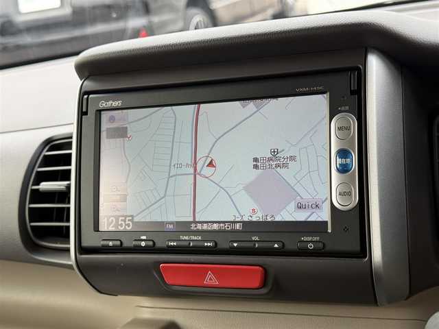 ホンダ Ｎ ＢＯＸ ＋ G Lパッケージ 青森県 2014(平26)年 3.4万km カトラリーシルバーM ・４WD/・純正ナビ/・FM/AM/CD/・片側スライドドア/・横滑り抑制装置/・アイドリングストップ/・プッシュスタート/・シガーソケット/・ECONボタン/・ステアリングスイッチ/・純正フロアマット/・純正AW14インチ装着/・ドアバイザー/・オートライト/・保証書・取説あり