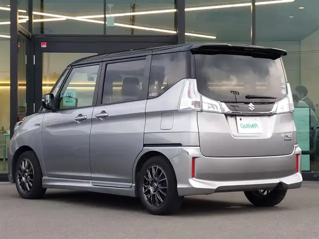 スズキ ソリオ バンディット HV SV 東京都 2016(平28)年 2.7万km プレミアムシルバーメタリック/ブラック2トーンルーフ スズキセーフティサポート/デュアルカメラブレーキサポート/純正ナビ/フルセグ/全方位カメラ/ドライブレコーダー/パワースライドドア/シートヒーター/クルーズコントロール/スマートキー