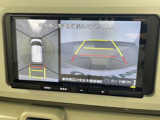 ダイハツ ムーヴ キャンバス G メイクアップ リミテッド　SAⅢ 岐阜県 2021(令3)年 4.9万km パールホワイトⅢ/ナチュラルベージュマイカメタリック 2トーン スマートアシスト/・衝突軽減ブレーキ/・レーンキープアシスト/・コーナーセンサー/・オートハイビーム/社外7インチナビ/　(AM/FM/CD/DVD/Bluetooth)/全方位モニター/両側パワースライドドア/シートヒーター/LEDヘッドライト/ETC/社外フロアマット/保証書、取説/ワイパーデアイサー
