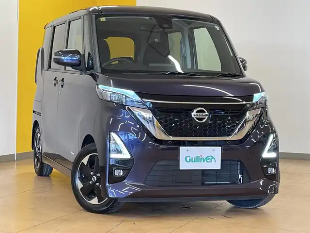 日産 ルークス HWS X プロパイロットED 群馬県 2020(令2)年 3.4万km アメジストパープル エマージェンシーブレーキ/プロパイロット/純正メモリナビ/　　CD/BT/フルセグ/USB/iPod/AUX/アラウンドビューモニター/両側パワースライドドア（ハンズフリー機能付き）/LEDオートライト/オートハイビーム/純正14インチAW/コーナーセンサー/ステアリングスイッチ/アイドリングストップ/横滑り防止装置/サイド・カーテンエアバッグ/スマートキー/ビルトインETC