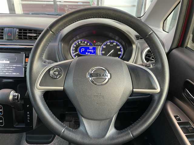 日産 デイズ ハイウェイスターG ターボ 千葉県 2015(平27)年 4.8万km アゼリアピンク 純正7インチナビ/(CD、DVD、フルセグTV)/アラウンドビューモニター/衝突被害軽減システム/横滑り防止装置/ETC/ドライブレコーダー/LEDヘッドライト/フォグランプ/オートライト/ウィンカーミラー/電動格納ミラー/純正15インチAW/プッシュスタート/スマートキー/フロアマット/ドアバイザー/取扱説明書/保証書