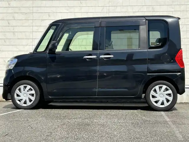 ダイハツ タント X SA 富山県 2014(平26)年 6.8万km ブラックマイカメタリック 純正SDナビ/フルセグＴＶ／Bluetooth/パワースライドドア/バックカメラ/スマートアシスト/ＥＴＣ/スマートキー/プッシュスタート/純正フロアマット/オートライト/オートエアコン/電動格納ミラー/ドアバイザー