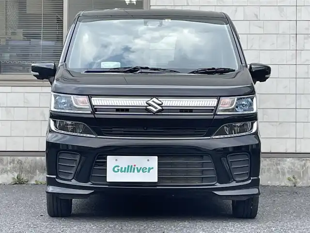 スズキ ワゴンＲ HYBRID FZ 福岡県 2020(令2)年 2.6万km ブルーイッシュブラックパール3 Panasonicメモリナビ【CN-RZ753W】/　(AM/FM/CD/DVD/Bluetooth/フルセグTV)/全方位モニター/バックカメラ/スズキセーフティサポート/・デュアルセンサーブレーキサポート/・誤発進抑制/・車線逸脱警報/・ふらつき警報/・先行車発進お知らせ/・ハイビームアシスト/・後退時ブレーキサポート/・後方誤発進抑制/・リヤパーキングセンサー/・ヘッドアップディスプレイ/横滑り防止/アイドリングストップ/純正14インチアルミホイール/ドアバイザー/ビルトインETC/革巻きステアリング/ステアリングスイッチ/シートヒーター(D)/純正フロアマット/アクセサリーソケット/ISOFIX/保証書/取扱説明書/ナビ取扱説明書