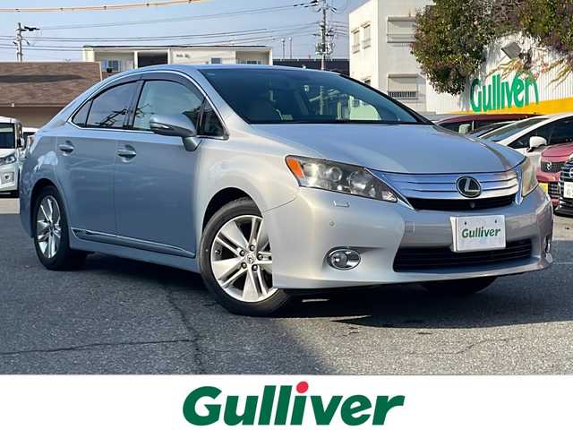 レクサス ＨＳ 250h バージョンL 兵庫県 2011(平23)年 9.4万km ムーンライトオパール 保証書・取説・有/純正メモリーナビ・フルセグ・BT・CD・DVD・MD・FM・AM・USB・AUX/バックカメラ/フロントカメラ/ETC/追尾機能付きクルーズコントロール/クリアランスソナー/レーンキープアシスト/リアサンシェード/サンルーフ/シートクーラー/シートヒーター/パワーシート/シートメモリー/プッシュスタート/スマートキー×2/純正フロアマット/純正ドアバイザー