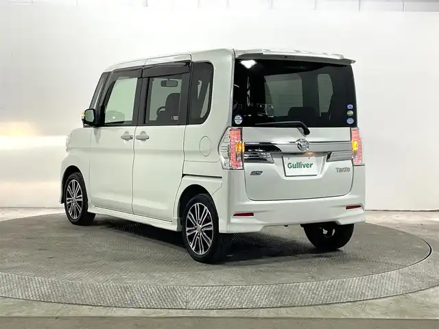 ダイハツ タント カスタム RS スマセレSA&SN 大阪府 2014(平26)年 2.7万km パールホワイトⅢ 純正ナビ(フルセグ/DVD再生/Bluetooth) バックカメラ ETC 衝突軽減 アイドリングストップ 両側パワースライドドア オートライト スマートキー プッシュスタート オートエアコン