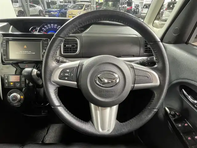 ダイハツ タント カスタム RS スマセレSA&SN 大阪府 2014(平26)年 2.7万km パールホワイトⅢ 純正ナビ(フルセグ/DVD再生/Bluetooth) バックカメラ ETC 衝突軽減 アイドリングストップ 両側パワースライドドア オートライト スマートキー プッシュスタート オートエアコン
