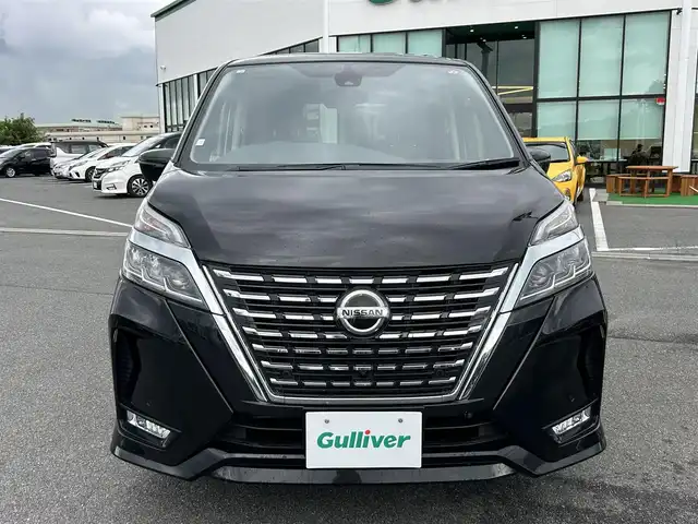 日産 セレナ ハイウェイスター V 奈良県 2020(令2)年 3.6万km 黒 純正ナビ　/フルセグＴＶ/BT/CD/DVD/SD/AUX/全方位カメラ　/アルパインフリップダウンモニター　/ＥＴＣ　/両側パワースライドドア　/ＬＥＤヘッドライト　/追従型クルーズコントロール　/デジタルインナーミラー　/ＢＳＭ　/スマートキー/AUTOHOLD