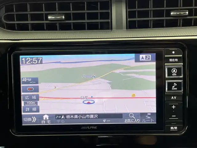 トヨタ アクア クロスオーバー 栃木県 2018(平30)年 6.2万km ブラックマイカ ALPINEナビ/（CD/DVD/フルセグTV/Bluetooth/MSV）/バックカメラ/トヨタセーフティセンス/・プリクラッシュセーフティ/・レーントレーシングアシスト/・レーンディパーチャーアラート/ETC/ハーフレザーシート/純正AW/純正フロアマット/LEDヘッドライト/フロントフォグ/ドアバイザー/ルーフレール
