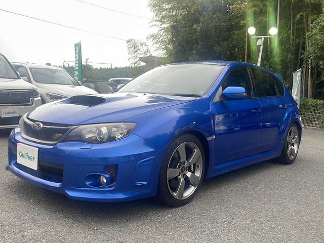 スバル インプレッサ ＷＲＸ 京都府 2012(平24)年 12.7万km WRブルーマイカ carrozzeriaナビ（AVIC-HRZ900））/・ワンセグTV/CD/DVD/BT Audio/ETC/社外デジタルインナーミラードラレコ/プッシュスタート/社外車高調/社外エアクリ/社外ステアリング（エアバック無）/社外テールランプ/運転席パワーシート/純正足回り車載/純正ステアリング車載/純正テールランプ車載/タイミングベルト交換済（記録簿有）/ウォーターポンプ交換済（記録簿有）/サーモスタット交換済（記録簿有）