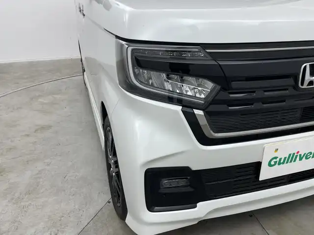 ホンダ Ｎ ＢＯＸ カスタム L ターボ 群馬県 2023(令5)年 0.7万km プラチナホワイトパール 純正ナビ　バックカメラ　アダプティブクルーズコントロール　レーンキープアシスト　衝突被害軽減ブレーキ　シートヒーター　両側電動スライドドア　電動パーキング　ハーフレザーシート　ＬＥＤ　ＥＴＣ　禁煙車