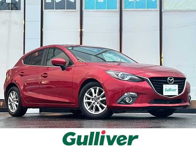 マツダ アクセラ スポーツ 15S 山形県 2014(平26)年 9.5万km ソウルレッドプレミアムメタリック 禁煙車/横滑り防止装置/純正ナビ/（Bluetooth/CD/DVD/ワンセグ)/バックカメラ/LEDオートライト/フォグランプ/ステアリングスイッチ/ビルトインETC/純正AW/純正フロアマット/電動格納ミラー/プッシュスタート/スマートキー×2