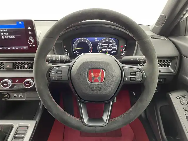 ホンダ シビック タイプR 群馬県 2025(令7)年 0.9万km ソニックグレーパール ホンダコネクト9インチディスプレイオーディオ/・Bluetooth/フルセグTV/USB/Android Auto/Apple Car Play/－－－－－－－－－－－－/６速マニュアル　純正９インチディスプレイオーディオ　ＢＳＭ　バックカメラ　メモリーパワーシート　追従クルーズコントロール　ホンダセンシング　ＥＴＣ２．０　前後ドライブレコーダー　ワンオーナー　禁煙車
