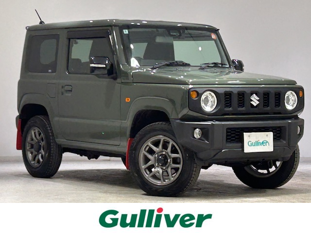 スズキ ジムニー XC 宮城県 2022(令4)年 4.5万km ジャングルグリーン スズキセーフティサポート/・デュアルセンサーブレーキサポート/・誤発進抑制機能/・車線逸脱警報/・ふらつき警報機能/・標識認識機能/・ハイビームアシスト/・先行車発進お知らせ機能/社外ナビ/・CD/DVD/Bluetooth/USB/ipod/・バックカメラ/・前後ドライブレコーダー/・純正ビルドインETC/クルーズコントロール/革巻きステアリング/・ステアリングスイッチ/シートヒーター（運転席・助手席）/純正LEDヘッドライト/・フォグランプ/・オートライト/純正フロアマット/純正アルミホイール