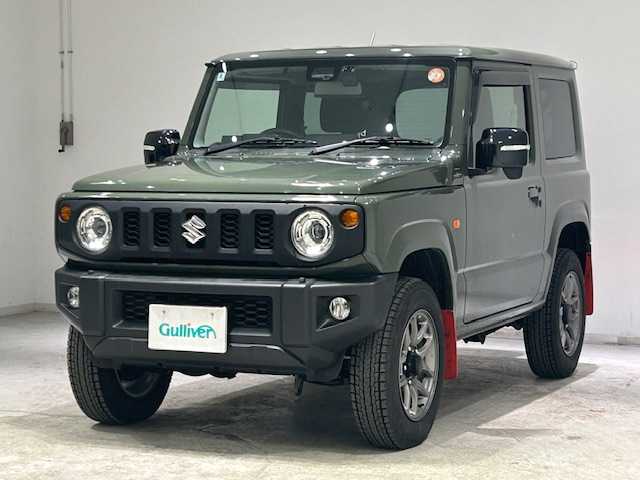 スズキ ジムニー XC 宮城県 2022(令4)年 4.5万km ジャングルグリーン スズキセーフティサポート/・デュアルセンサーブレーキサポート/・誤発進抑制機能/・車線逸脱警報/・ふらつき警報機能/・標識認識機能/・ハイビームアシスト/・先行車発進お知らせ機能/社外ナビ/・CD/DVD/Bluetooth/USB/ipod/・バックカメラ/・前後ドライブレコーダー/・純正ビルドインETC/クルーズコントロール/革巻きステアリング/・ステアリングスイッチ/シートヒーター（運転席・助手席）/純正LEDヘッドライト/・フォグランプ/・オートライト/純正フロアマット/純正アルミホイール
