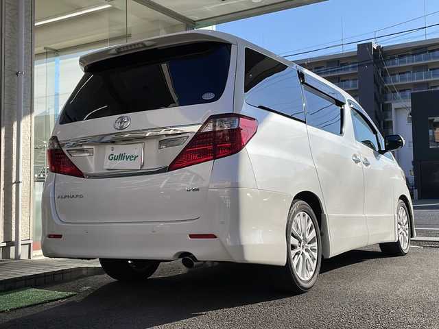 トヨタ アルファード 350S Cパッケージ 高知県 2012(平24)年 9.2万km ホワイトパールクリスタルシャイン サンルーフ/純正ナビ/・フルセグTV/・Bluetooth/・CD/純正フリップダウンモニター/両側電動スライド/バックモニター/パワーバックドア/クルーズコントロール/プッシュスタート/コーナーセンサー/オートライト/黒レザー/・パワーシート/・シートヒーター