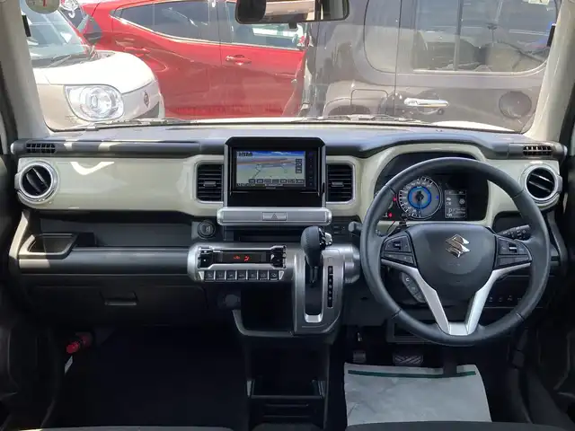 スズキ クロスビー HYBRID MZ 香川県 2019(令1)年 5万km ピュアホワイトパール/ブラック2トーンルーフ 登録時走行距離：49366km/ケンウッドナビ/全方位カメラ/サイドミラー付きドアミラー/ダブルサイドエアバック/カーテンエアバック/横滑り防止システム/レーンキープアシスト/オートライト/バックコーナーセンサー/LEDヘッドライト/リアエアロ付き/純正アルミ１６インチ/プッシュスタート/スマートキー