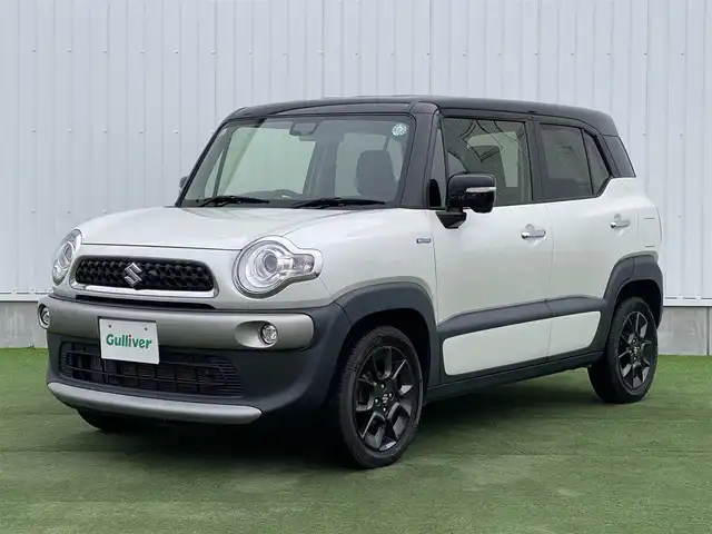 スズキ クロスビー HYBRID MZ 香川県 2019(令1)年 5万km ピュアホワイトパール/ブラック2トーンルーフ 登録時走行距離：49366km/ケンウッドナビ/全方位カメラ/サイドミラー付きドアミラー/ダブルサイドエアバック/カーテンエアバック/横滑り防止システム/レーンキープアシスト/オートライト/バックコーナーセンサー/LEDヘッドライト/リアエアロ付き/純正アルミ１６インチ/プッシュスタート/スマートキー