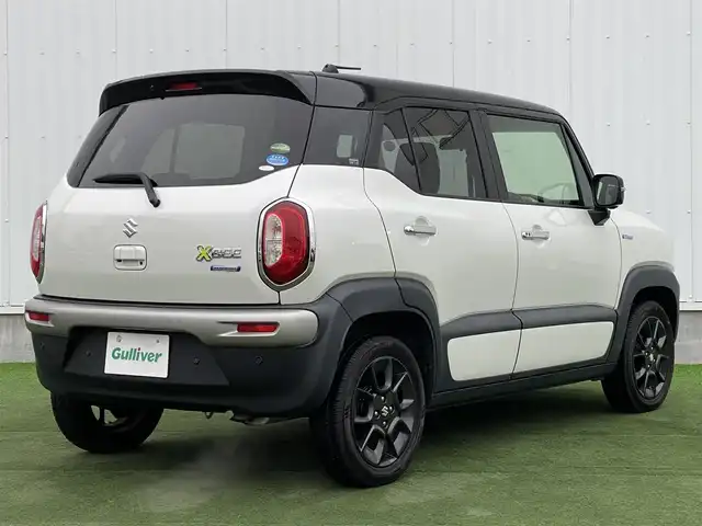 スズキ クロスビー HYBRID MZ 香川県 2019(令1)年 5万km ピュアホワイトパール/ブラック2トーンルーフ 登録時走行距離：49366km/ケンウッドナビ/全方位カメラ/サイドミラー付きドアミラー/ダブルサイドエアバック/カーテンエアバック/横滑り防止システム/レーンキープアシスト/オートライト/バックコーナーセンサー/LEDヘッドライト/リアエアロ付き/純正アルミ１６インチ/プッシュスタート/スマートキー