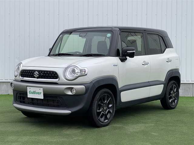 スズキ クロスビー HYBRID MZ 香川県 2019(令1)年 5万km ピュアホワイトパール/ブラック2トーンルーフ 登録時走行距離：49366km/ケンウッドナビ/全方位カメラ/サイドミラー付きドアミラー/ダブルサイドエアバック/カーテンエアバック/横滑り防止システム/レーンキープアシスト/オートライト/バックコーナーセンサー/LEDヘッドライト/リアエアロ付き/純正アルミ１６インチ/プッシュスタート/スマートキー