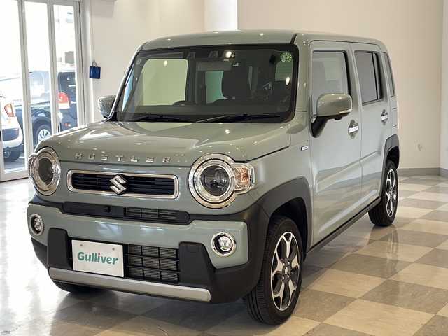 スズキ ハスラー HYBRID X ターボ 福井県 2024(令6)年 0.7万km オフブルーM 純正９型ナビ(MOP)/フルセグ/Bluetooth/CD/DVD/Apple CarPlay/android auto/全方位モニター/アダプティブクルーズコントロール/前席シートヒーター/ドライブレコーダー/LEDヘッドライト/オートハイビーム/クリアランスソナー/スマートキー/プッシュスタート
