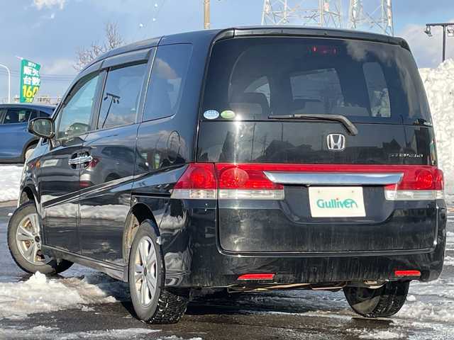 ホンダ ステップワゴン G 道央・札幌 2007(平19)年 14.3万km ナイトホークブラックパール ４WD/純正ディーラーOPナビ/CD/DVD/フルセグ/バックカメラ/ECONモード/片側パワースライドドア/リモコンキー/LEDヘッドライト/ヘッドライトレベライザー/電動格納ミラー/純正フロアマット/ドアバイザー/スペアキー/純正エンジンスターター