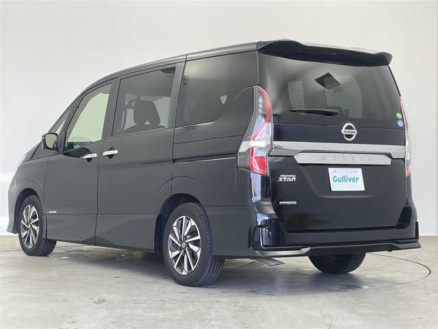 日産 セレナ ハイウェイスター V 熊本県 2019(令1)年 4.3万km ダイヤモンドブラック 純正１０インチナビ　フリップダウンモニター　アラウンドビューモニター　ＢＳＩ　ＥＴＣ　ドライブレコーダー　クルーズコントロール　純正アルミホイール　オートライト　ＬＥＤヘッドライト　地デジフルセグ
