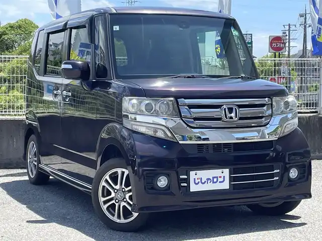 ホンダ Ｎ ＢＯＸ カスタム G L SSパッケージ 兵庫県 2015(平27)年 7.3万km プレミアムベルベットパープル・パール (株)IDOMが運営する【じしゃロン神戸名谷店】の自社ローン専用車両になりますこちらは現金またはオートローンご利用時の価格です。自社ローンご希望の方は別途その旨お申付け下さい/純正メモリナビ(VXM-155VSi)/　(DVD/ワンセグTV/Bluetooth)/バックカメラ/両側パワースライドドア/シティブレーキアクティブシステム/スマートキー/HIDヘッドライト/横滑り防止機能/純正14インチアルミホイール/カーテンエアバッグ