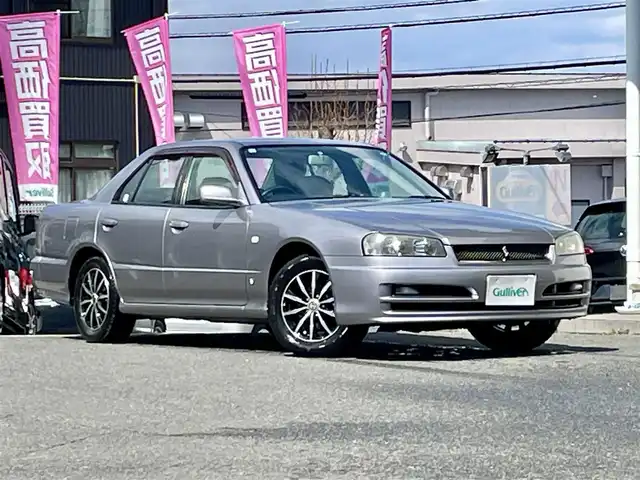 日産 スカイライン GT 宮城県 2000(平12)年 9.1万km アスリートシルバー ワンオーナー/５速マニュアル/社外15インチアルミ＆スタッドレス/純正キャップ付きスチールホイール＆ノーマルタイヤ積/ドアバイザー/フロアマット/ETC/新車時保証書/取扱説明書