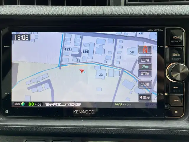 トヨタ アクア S 岩手県 2014(平26)年 12.5万km ディープアメジストマイカメタリック 横滑り防止装置/社外メモリナビ/　　CD/DVD/BT/フルセグTV/バックカメラ/オートライト/純正１５インチアルミホイール/オートエアコン/アイドリングストップ/スマートキー/ETC