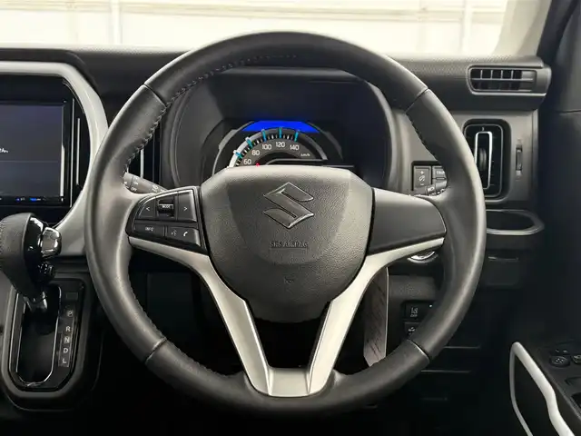 スズキ ハスラー HYBRID X 岩手県 2022(令4)年 0.9万km ピュアホワイトP 4WD/社外SDナビ/　　・CD/DVD/BT/フルセグ/LEDオートライト/シートヒーター/純正15インチアルミホイール/ステアリングスイッチ/アイドリングストップ/USBポート/スマートキー/ETC