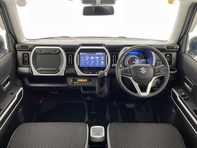 スズキ ハスラー HYBRID X ターボ 宮崎県 2020(令2)年 1.2万km オフブルーM 禁煙車/衝突被害軽減ブレーキ/純正9型ナビTV/（スズキコネクト/CD/DVD/Bluetooth/フルセグTV)/純正ビルトイン2.0ETC/純正LEDオートライト/純正LEDフォグ/純正15インチアルミ/純正セキュリティアラーム/社外ドライブレコーダー/アダプティブクルーズコントロール/レーンディパーチャーアラート/クリアランスソナー/エネチャージ/前席シートヒーター/パドルシフト/本革巻ハンドル/オートエアコン/スマートキー/プッシュエンジンスタート