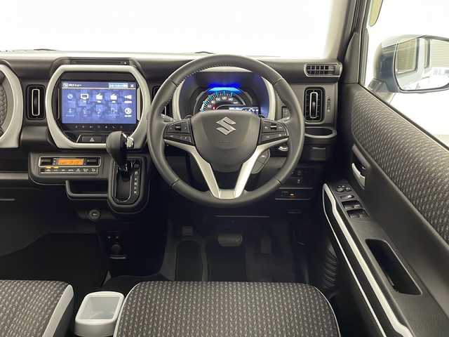 スズキ ハスラー HYBRID X ターボ 宮崎県 2020(令2)年 1.2万km オフブルーM 禁煙車/衝突被害軽減ブレーキ/純正9型ナビTV/（スズキコネクト/CD/DVD/Bluetooth/フルセグTV)/純正ビルトイン2.0ETC/純正LEDオートライト/純正LEDフォグ/純正15インチアルミ/純正セキュリティアラーム/社外ドライブレコーダー/アダプティブクルーズコントロール/レーンディパーチャーアラート/クリアランスソナー/エネチャージ/前席シートヒーター/パドルシフト/本革巻ハンドル/オートエアコン/スマートキー/プッシュエンジンスタート