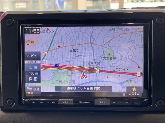 スズキ ジムニー XC 埼玉県 2018(平30)年 1.3万km キネティックイエロー/ブラック デュアルセンサーブレーキサポート /純正8インチメモリナビ /　　CD/DVD/BT/フルセグ/バックカメラ /クルーズコントロール /LEDオートライト /シートヒーター /純正16インチアルミホイール /ステアリングスイッチ