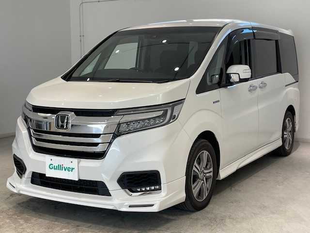 ホンダ ステップワゴン スパーダ ハイブリッド G ホンダセンシング 宮城県 2018(平30)年 8.4万km プラチナホワイトパール ホンダセンシング/・衝突軽減ブレーキ/・誤発信抑制機能/・車線逸脱支援システム/・路外逸脱抑制機能/両側電動スライドドア/後席モニター/社外ナビ/フルセグ/Bluetooth/バックカメラ/レーダークルーズコントロール/ETC/LEDヘッドライト/LEDビームライト/スマートキー/電動パーキング/ブレーキホールドルド