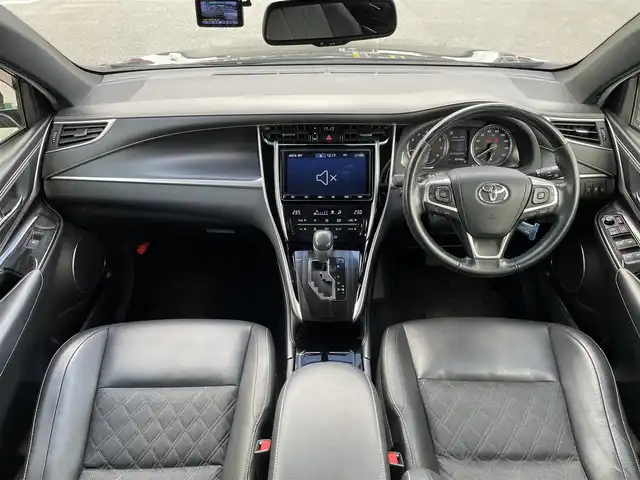 トヨタ ハリアー プレミアム 福岡県 2019(平31)年 8.5万km ブラック 純正9型SDナビ（フルセグTV/CD/DVD/BT）バックカメラサンルーフ三眼LEDヘッドライトシーケンシャルウィンカートヨタセーフティセンスコーナーセンサー電動リアゲートレーダークルコン前後ドラレコETC純正18インチアルミホイール純正フロアマットスマートキープッシュスタート