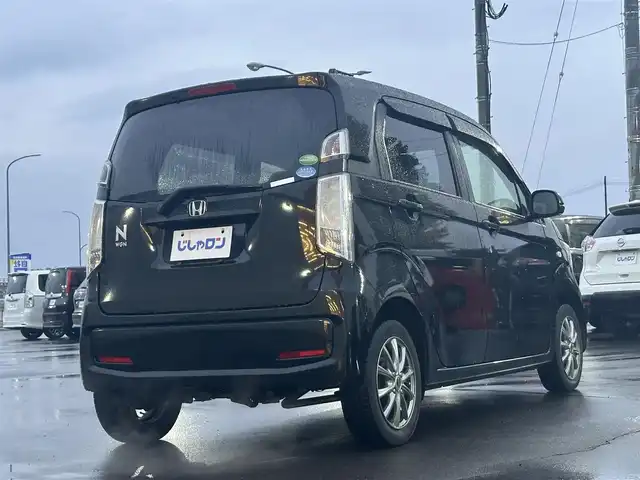 ホンダ Ｎ ＷＧＮ G 道北・旭川 2015(平27)年 4.8万km スマートブラック (株)IDOMが運営する【じしゃロン旭川店】の自社ローン対象車両になります。こちらは現金ご利用時の価格です。/自社ローンご希望の方は別途その旨お申付け下さい/　/・純正ナビ(CD/DVD/BT/SD/フルセグ)/・両席シートヒーター/・アイドリングストップ/・横滑り防止装置/・電動格納ミラー/・ワイパーデアイサー/・リアデフォッガー/・プッシュスタート/・スマートキー2個/・現車装着 社外AW165/65R14/・積込スタッドレス SW165/65R14