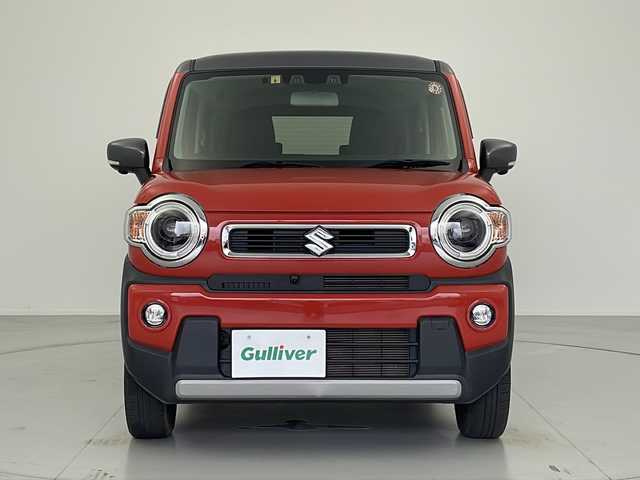 スズキ ハスラー HYBRID X ターボ 愛知県 2020(令2)年 3.5万km バーミリオンオレンジ/ガンメタリック2トーン 純正9インチナビ/・フルセグ/・Bluetooth/・CD/・DVD/全方位カメラ/アダプティブクルーズコントロール/衝突被害軽減ブレーキ/車線逸脱警報機能/オートハイビーム機能/コーナーセンサー/シートヒーター/ビルトインETC/アイドリングストップ/ステアリングスイッチ/革巻きステアリング/スマートキー/プッシュスタート/LEDヘッドライト/フォグライト/純正アルミホイール