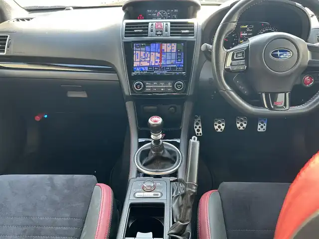 スバル ＷＲＸ ＳＴＩ STI タイプS 愛知県 2017(平29)年 4.6万km WRブルーパール 社外ナビ(AM/FM/CD/DVD/BT/フルセグ)/4WD/ステアリング連動ヘッドランプ/スバルリヤビークルディテクション/フロントビューモニタ/サイドビューモニタ/ハーフレザーシート/シートヒーター/パワーシート/STIエアロ（フロント／サイド／リア）/ETC/自動防眩ミラー/前後ドライブレコーダー/純正19インチアルミ/オートライト/オートハイビーム/スマートキー/取説／保証書/スペアキー