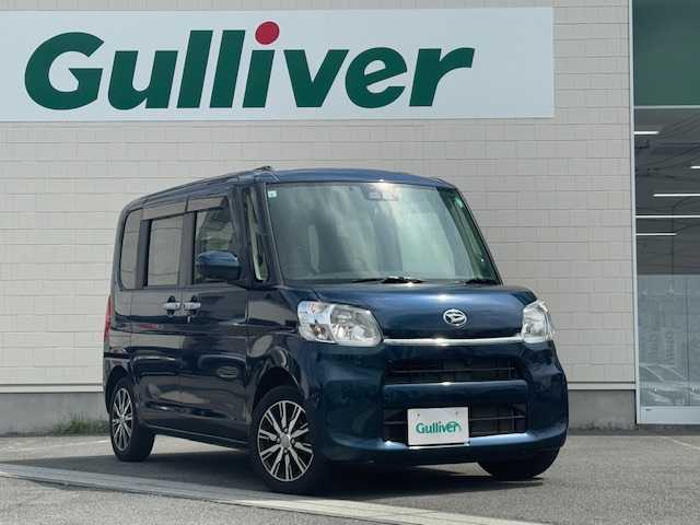 ダイハツ タント X VS SAⅢ 静岡県 2019(令1)年 4.4万km レーザーブルークリスタルシャイン ●純正ナビ/(フルセグ/CD/DVD/Bluetooth)/(NMZK-W69D)/●運転席シートヒーター/●全方位カメラ/●衝突被害軽減システム/●レーンキープアシスト/●LEDライト/●オートライト/●オートマチックハイビーム/●ステアリングスイッチ/●ETC/●両側パワースライドドア/●電動格納ミラー/●ドアバイザー/●純正フロアマット/●純正14インチアルミホイール/●ダブルSRS＋ABS